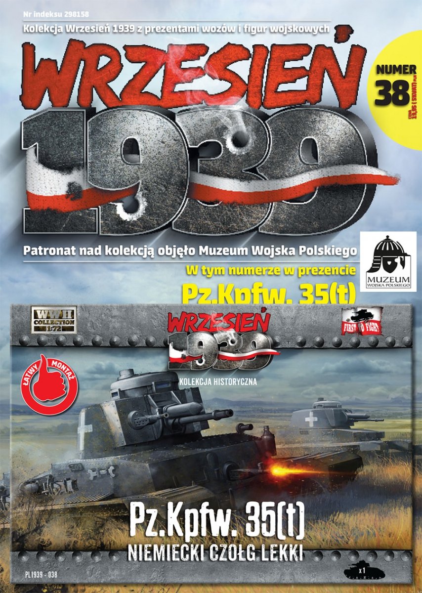 Premier à combattre PL038 Pz.Kpfw. 35(t) – Char léger allemand (1/72)