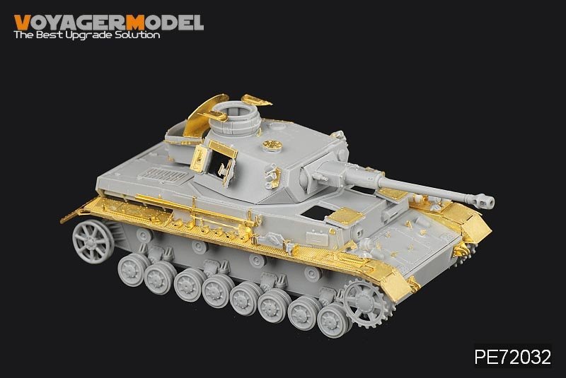Maquette Voyager PE72032, char allemand Pz.Kpfw.IV Ausf.F/G de base pour DRAGON 7278 au 1/72