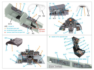 Quinta Studio QD+48487 F-4C Phantom II Intérieur imprimé en 3D et coloré sur papier décalcomanie (Academy) (avec pièces en résine imprimées en 3D) 1/48 – image 3