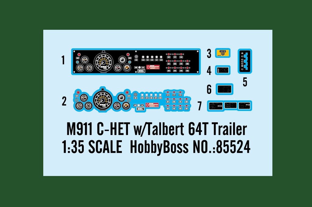 Hobby Boss 85524 M911 C-HET avec remorque Talbert 64T ​​1/35 – immagine 3