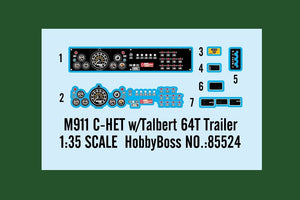 Hobby Boss 85524 M911 C-HET avec remorque Talbert 64T ​​1/35 – immagine 3
