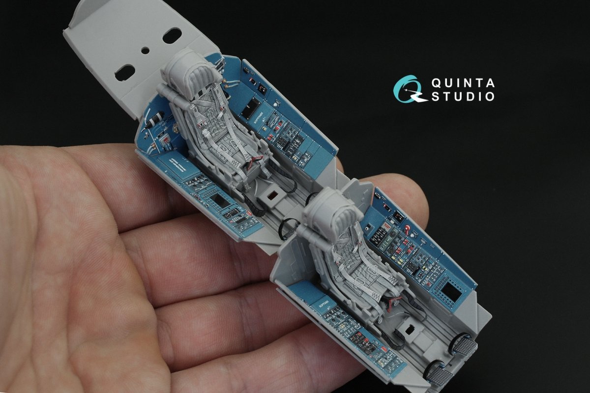 Intérieur imprimé en 3D et coloré sur papier décalcomanie Quinta Studio QD32095 Su-30SM (conversion pour Trumpeter Su-30MKK) 1/32  – immagine 4