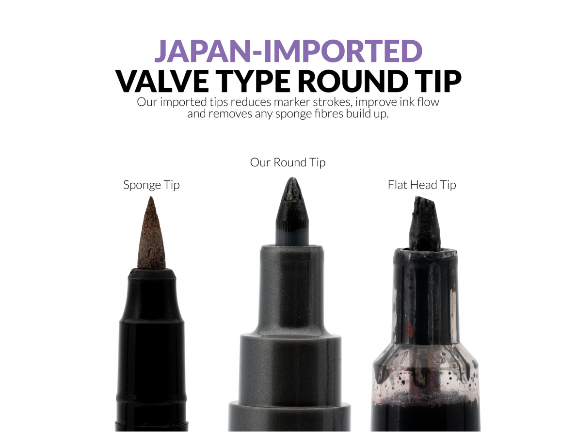 Gaahleri GM-MS08 Metallic Series Markers Dark Gold