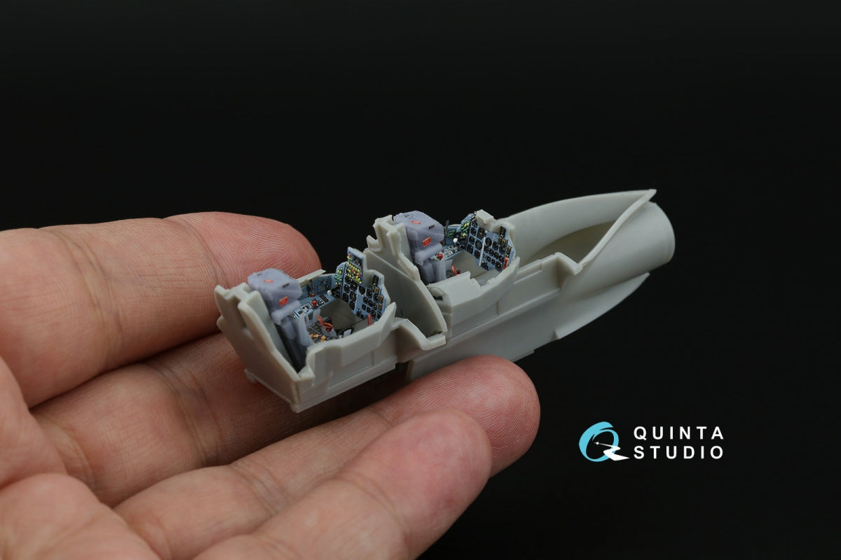 Intérieur imprimé en 3D et coloré sur papier décalcomanie (Modelsvit) pour le Su-17UM3 de Quinta Studio QD+72167 (avec pièce en résine imprimée en 3D) à l&amp;#39;échelle 1/72 – image 9