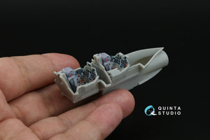 Intérieur imprimé en 3D et coloré sur papier décalcomanie (Modelsvit) pour le Su-17UM3 de Quinta Studio QD+72167 (avec pièce en résine imprimée en 3D) à l&amp;#39;échelle 1/72 – image 9