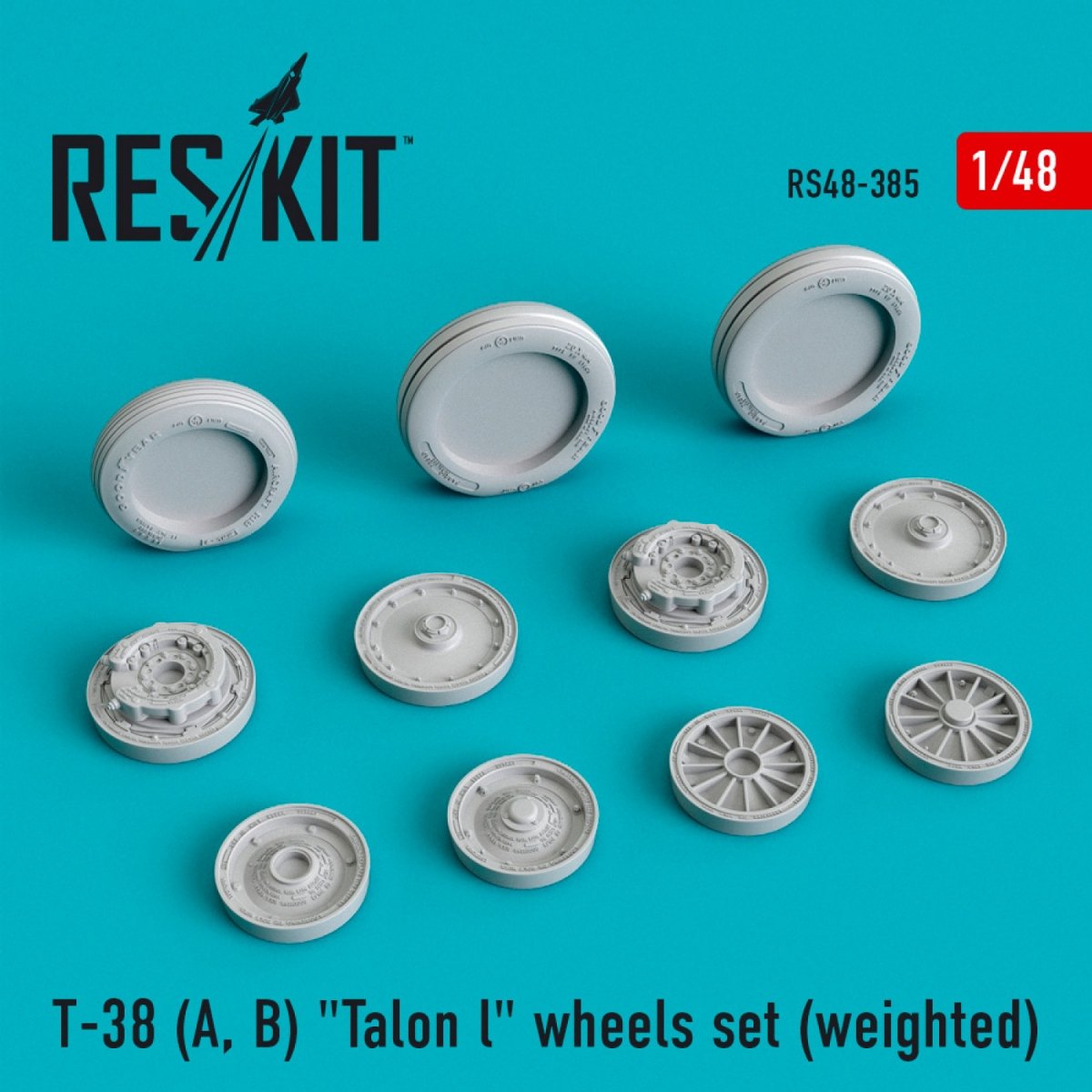RESKIT RS48-0385 T-38 (A, B) « TALON L » JEU DE ROUES (LESTÉ) 1/48