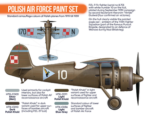 Hataka HTK-CS01 ORANGE LINE – Coffret de peinture pour l&amp;#39;armée de l&amp;#39;air polonaise (4 x 17 ml) – immagine 3
