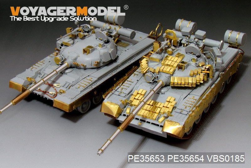 Maquette Voyager PE35653 Char de combat principal russe moderne T-80B (lance-fumigènes inclus) (Pour TRUMPETER 05565) 1/35  – immagine 6