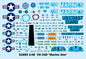 Trumpeter 02885 VH-34D « Marine One » 1/48 – immagine 4