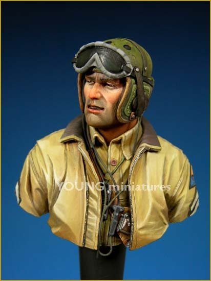 Young Miniatures YM1808 ÉQUIPAGE DE CHAR AMÉRICAIN Europe Seconde Guerre mondiale 1/10 – immagine 2