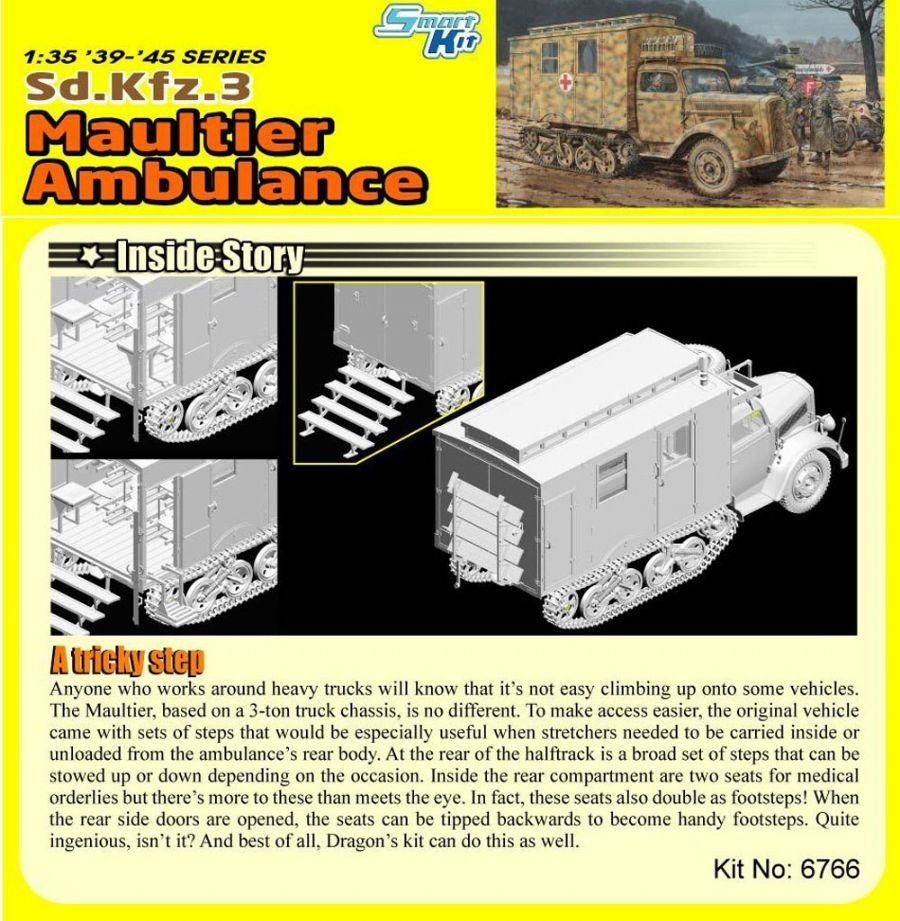Dragon 6766 Sd.Kfz.3 Ambulance Maultier (1/35) – Bild 4