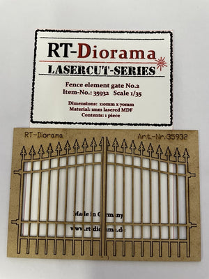 RT-Diorama 35932 Élément de clôture, portail n° 2, échelle 1/35