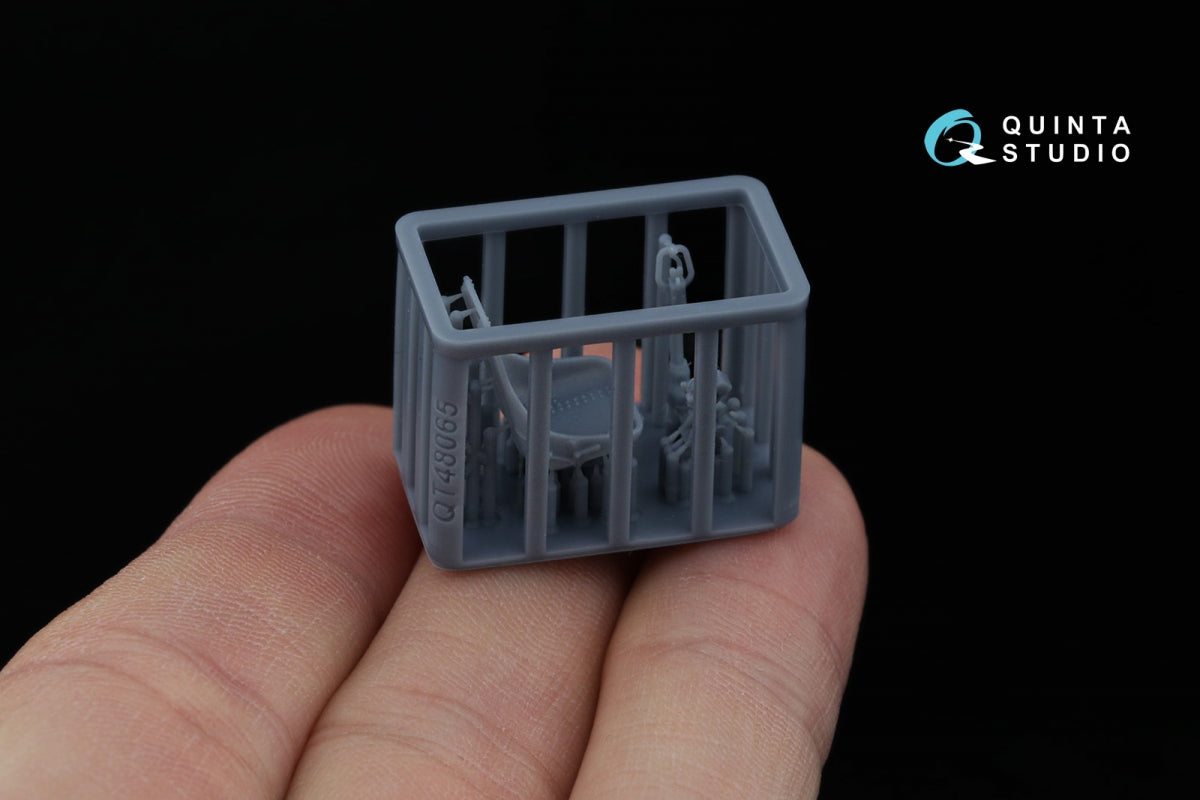 Détails du cockpit Quinta Studio QT48065 pour la famille LaGG-3 et La-5 : siège, viseur et manche à balai (tous les kits) 1/48 – image 4
