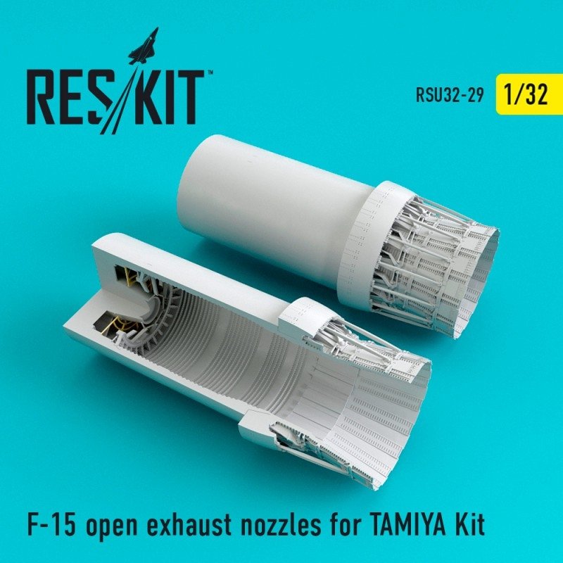 RESKIT RSU32-0029 Buses d&amp;#39;échappement ouvertes pour F-15 Eagle (kit TAMIYA 1/32)