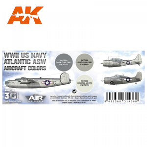 AK Interactive AK11731 Couleurs des avions de lutte anti-sous-marine de l&amp;#39;US Navy de la Seconde Guerre mondiale 3 x 17 ml – Bild 2