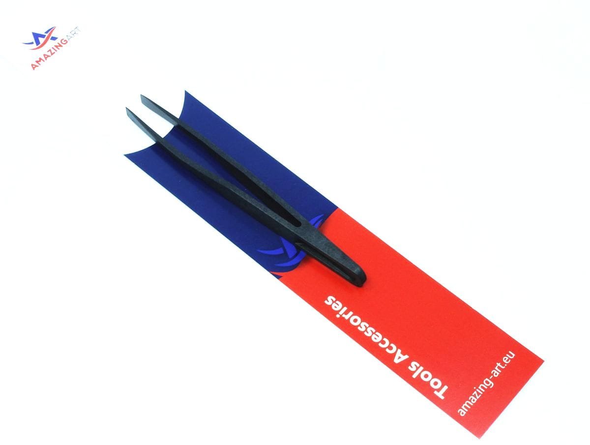 Pince à épiler de précision en plastique Amazing Art 12060, longueur 11 cm