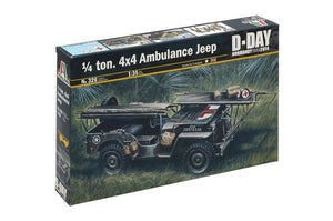Italeri 0326 1,4 tonne. 4 4 JEEP AMBULANCE (1/35) – immagine 2