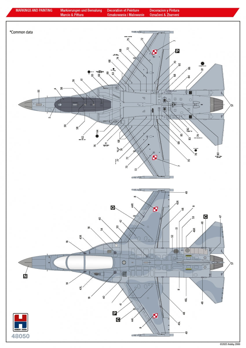 Hobby 2000 48050 FA-50GF Armée de l&amp;#39;air polonaise (Académie + CARTOGRAPHIE + MASQUES) 1/48  – imagen 4