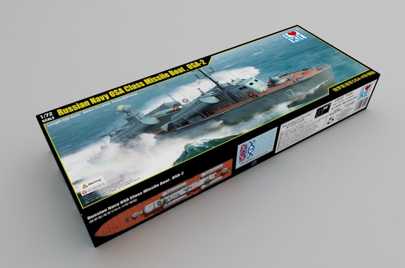 J'adore le kit 67202, vedette lance-missiles de classe OSA-2 de la marine russe, échelle 1/72