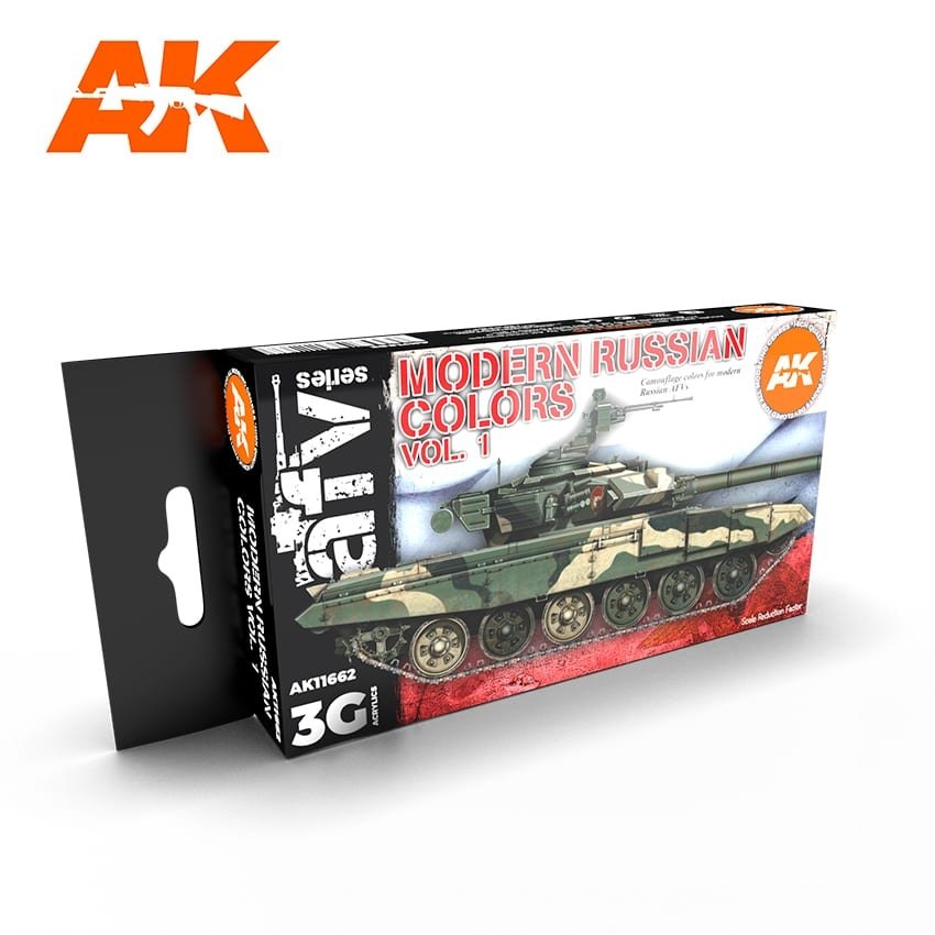 AK Interactive AK11662 3G COULEURS RUSSES MODERNES VOL. 1 6 x 17 ml