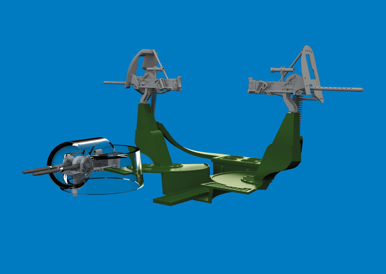 Eduard 6481214 PBY-5A machine guns PRINT for Eduard, Revell 1/48