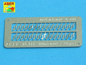 Écrous à oreilles Aber 16111, écrous PE avec boulon tourné x 30 pièces (1/16) – immagine 8