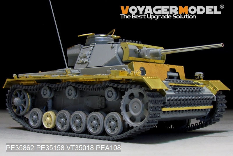 Maquette Voyager PE35862, char allemand Pz.KPfw.III Ausf.L de base de la Seconde Guerre mondiale, pour DRAGON 6387 au 1/35 – image 2