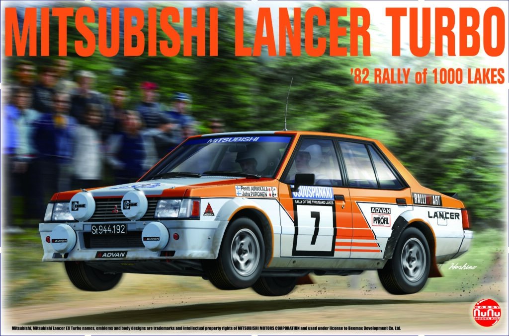 NuNu PN24018 MITSUBISHI LANCER TURBO 82 RALY 1000 LAKES 1/24 