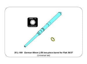 Canon en deux parties Aber 35L-189 de 88 mm L/56 allemand pour Flak 36 et Flak 37 (1/35)  – image 6