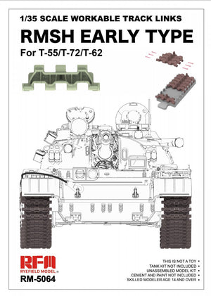 Maquette Rye Field 5064 RMSH, type ancien, pour T-55/T-72/T-62, échelle 1/35