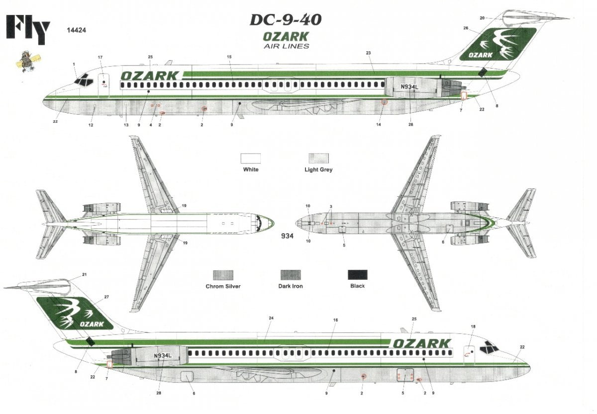 Vol 14424 DC 9-40 OZARK (1/144)