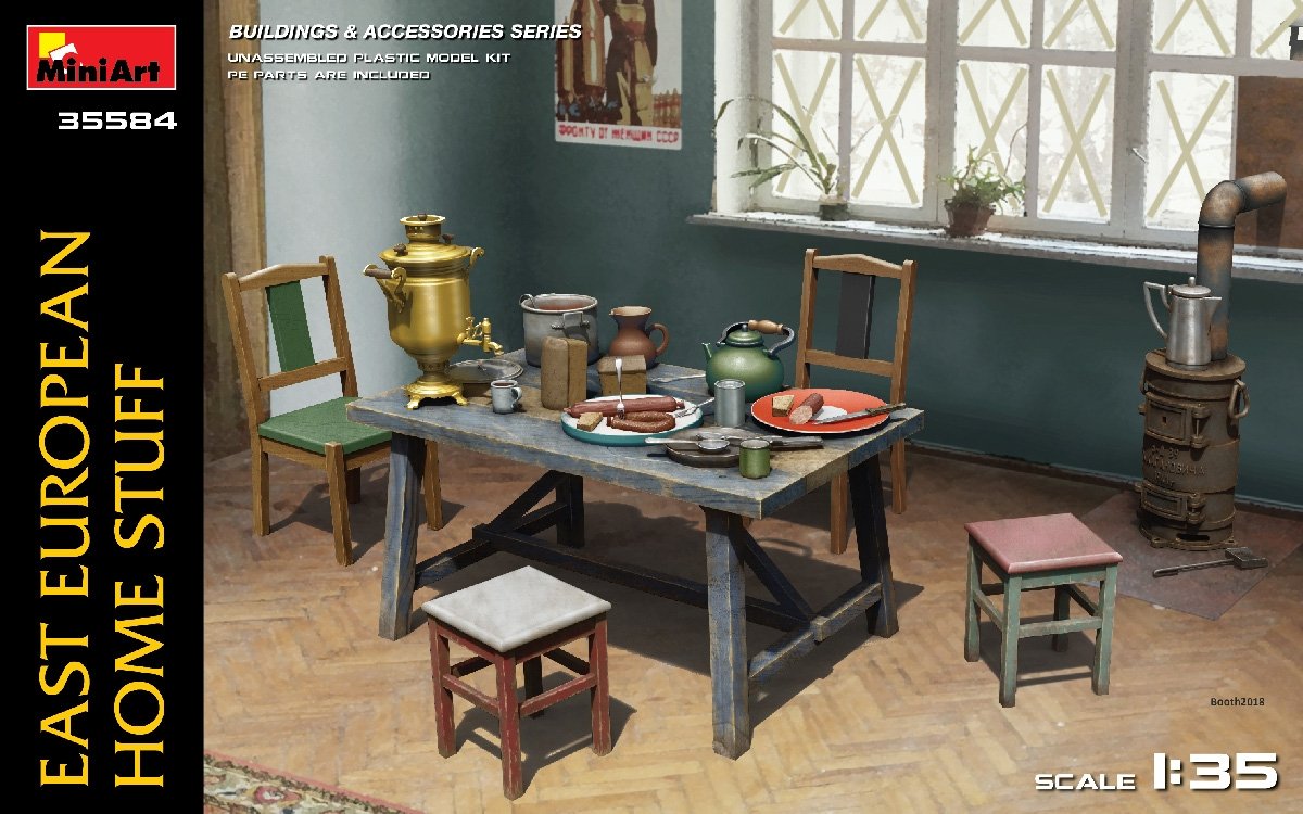 MiniArt 35584 OBJETS POUR LA MAISON D&amp;#39;EUROPE DE L&amp;#39;EST 1/35