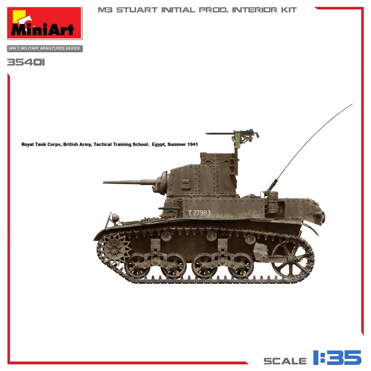 MiniArt 35401 M3 STUART PRODUCTION INITIALE 1/35 – image 14