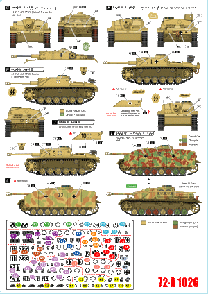 Star Decals 72-A1026 Chars allemands en Italie # 6. Sturmgeschutz. 1/72 – image 2