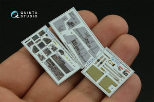 Intérieur imprimé en 3D et coloré sur papier décalcomanie Quinta Studio QD48279 F/A-18C (première génération) (HobbyBoss) 1/48  – image 4