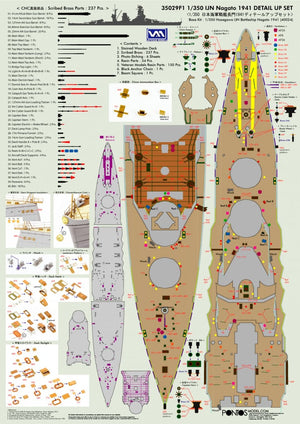 Pontos 35029F1 IJN NAGATO 1941 Ensemble de détail 1/350 – immagine 11