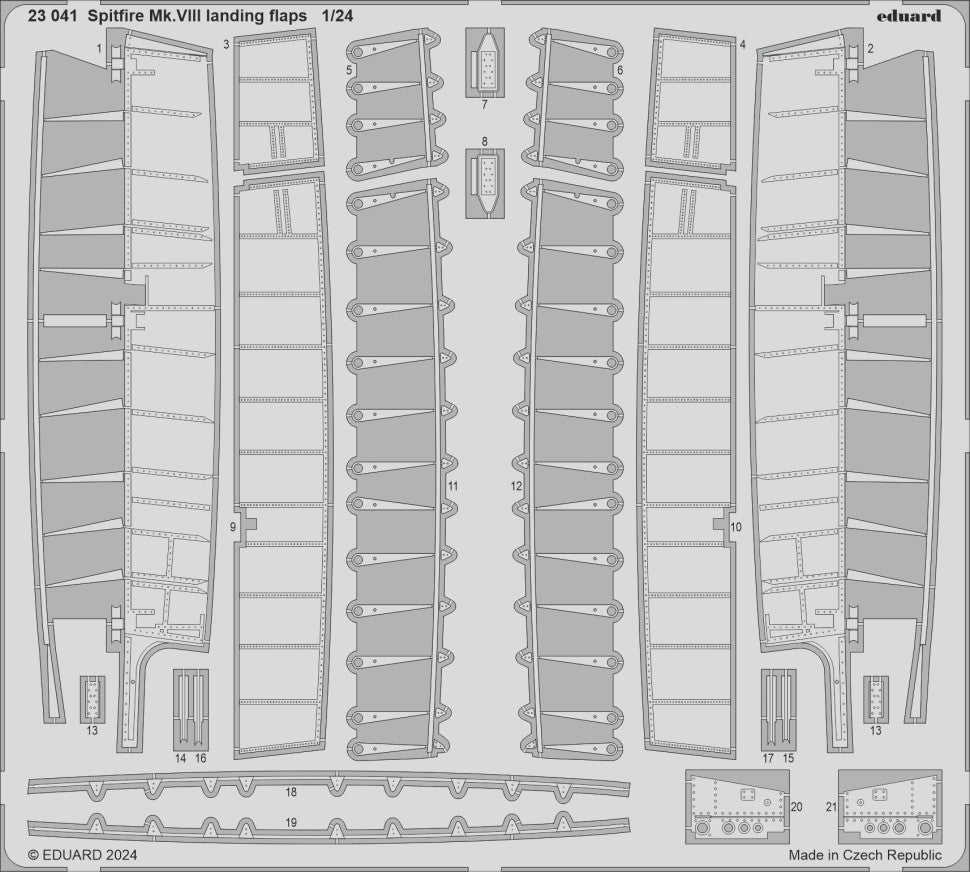 Eduard 23041 Spitfire Mk.VIII Volets d'atterrissage AIRFIX 1/24
