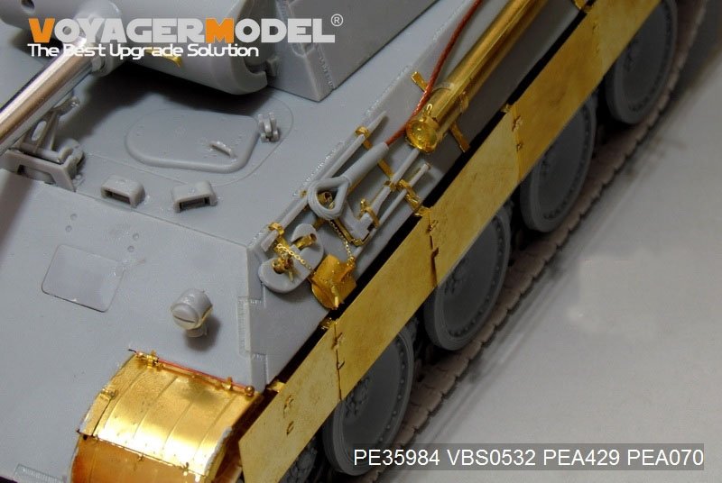 Maquette Voyager PE35984 Char Panther A allemand de la Seconde Guerre mondiale, version de base, pour TAKOM 2097 au 1/35 – Bild 10