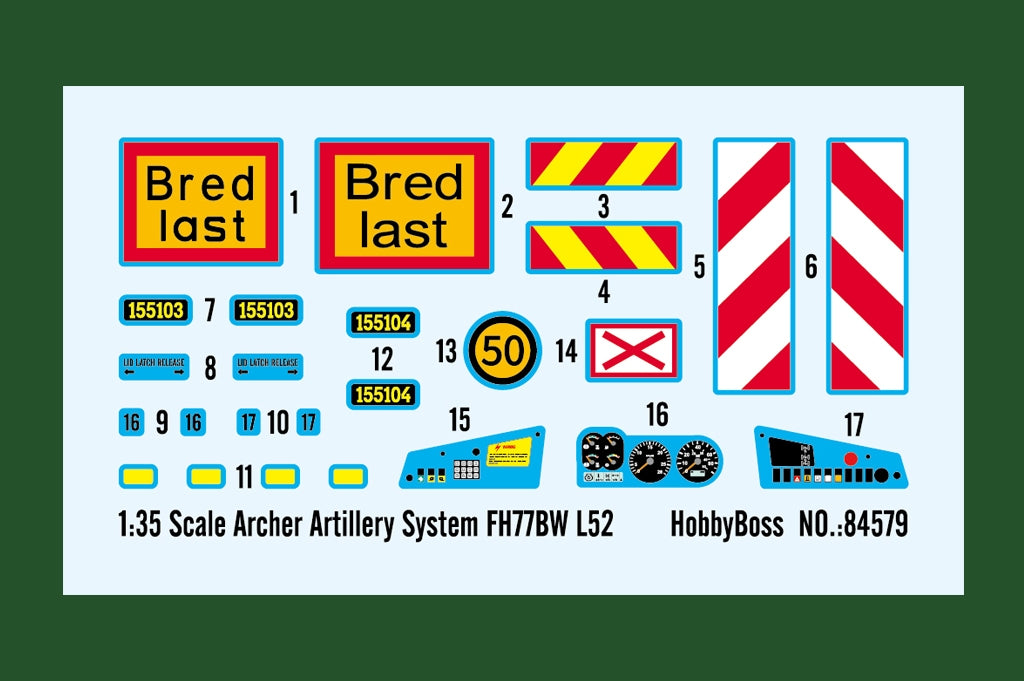 Hobby Boss 84579 Système d&amp;#39;artillerie Archer FH77BW L52 1/35 – immagine 4