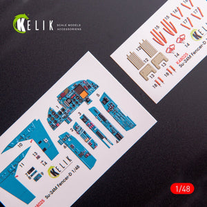KELIK K48025 DÉCALCOMANIES 3D INTÉRIEURES SU-24 POUR MAQUETTE TRUMPETER 1/48 – image 2