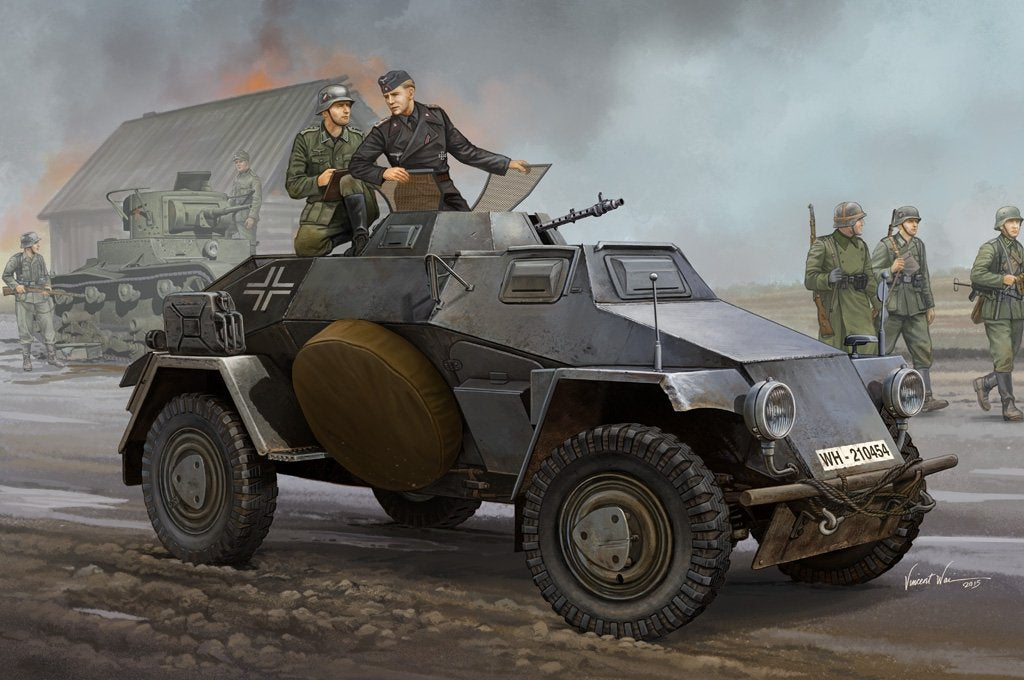 Hobby Boss 83812 allemand Sd.Kfz.221 Leichter Panzerspahwagen (3e série)