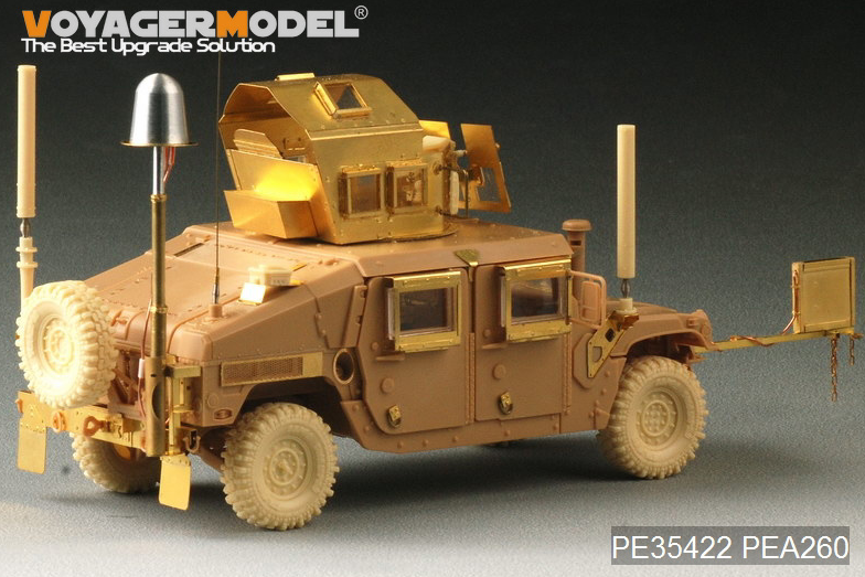 Ensemble d&amp;#39;antennes ECM Voyager modèle PEA260 pour Humvee américain moderne, type 2 (mât télescopique) (GP) 1/35 – image 6