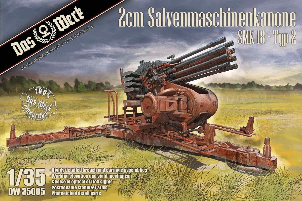 Das Werk DW35005 2cm Salvenmaschinenkanone SMK 18 - Type 21/35