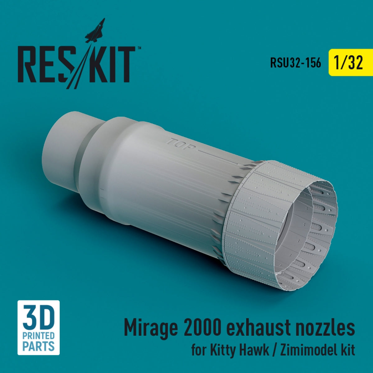 RESKIT RSU32-0156 Buse d&amp;#39;échappement Mirage 2000 pour maquette Kitty Hawk / Zimimodel (Impression 3D) 1/32