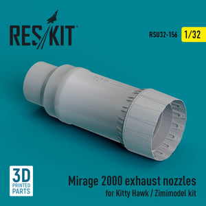 RESKIT RSU32-0156 Buse d&amp;#39;échappement Mirage 2000 pour maquette Kitty Hawk / Zimimodel (Impression 3D) 1/32