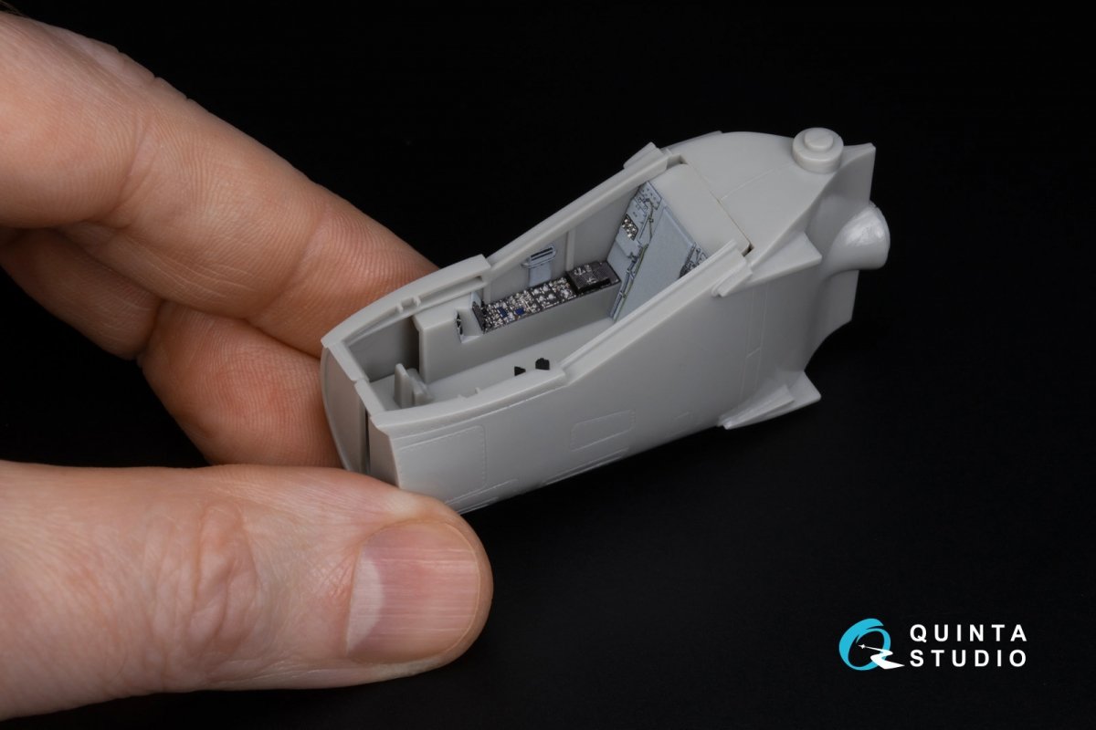 Intérieur imprimé en 3D et coloré sur papier décalcomanie Quinta Studio QD48309 AV-8B Late (Hasegawa) 1/48 – Bild 13