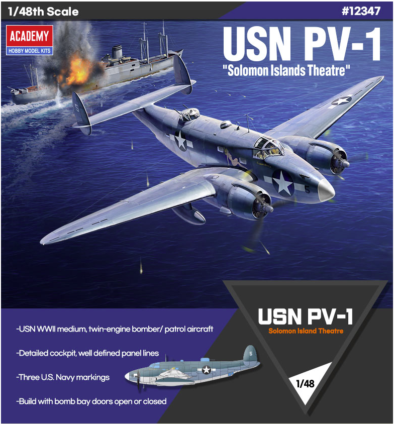 Maquette Academy 12347 USN PV-1 « Théâtre des Îles Salomon » 1/48 – image 2
