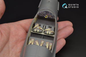Intérieur imprimé en 3D et coloré sur papier décalcomanie Quinta Studio QD32028 Bf 108 (pour kit Eduard) 1/32 – immagine 9