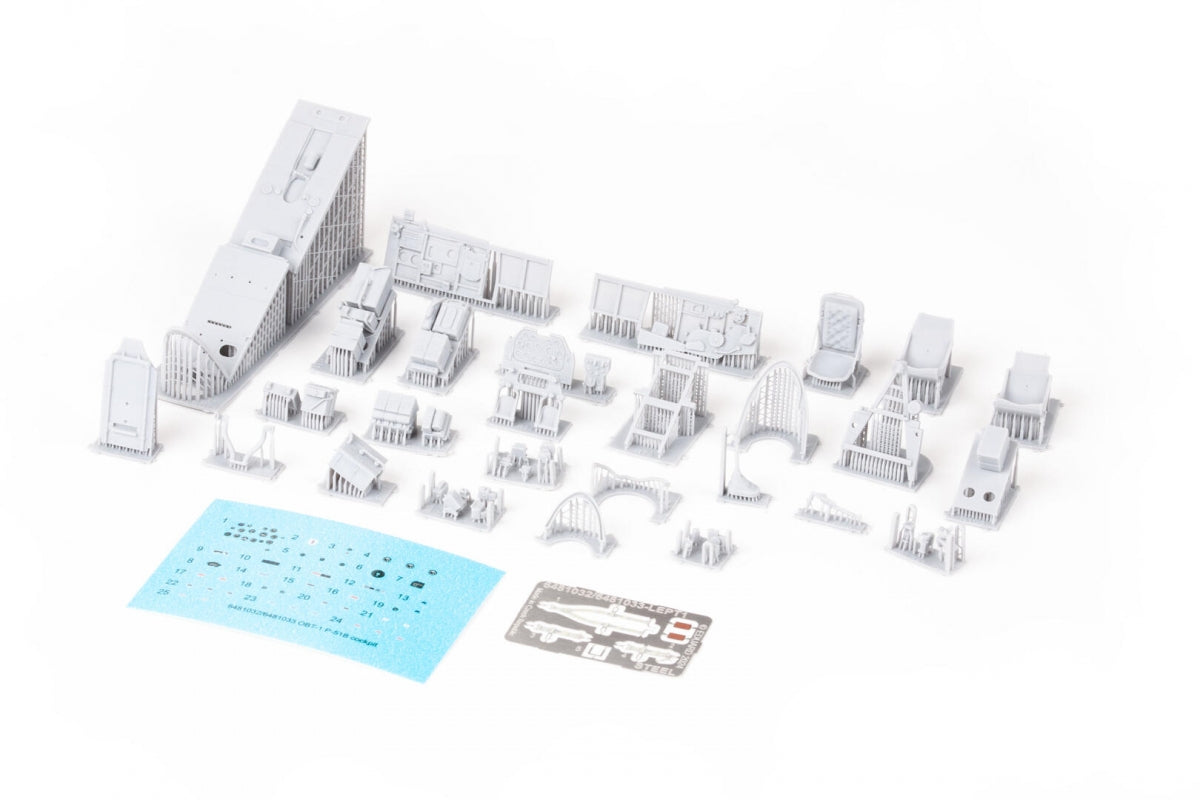 Eduard 6481032 P-51B Malcolm Hood, verrière de cockpit, impression EDUARD 1/48