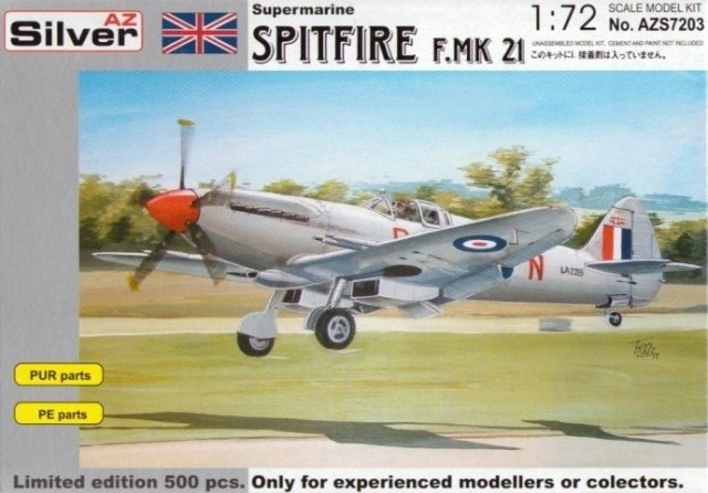 AZmodel AZS7203 Supermarine Spitfire F.21 1/72